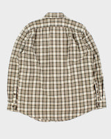 Vintage Eddie Bauer Plaid Relaxed Fit Long Sleeve Flannel Shirt - M