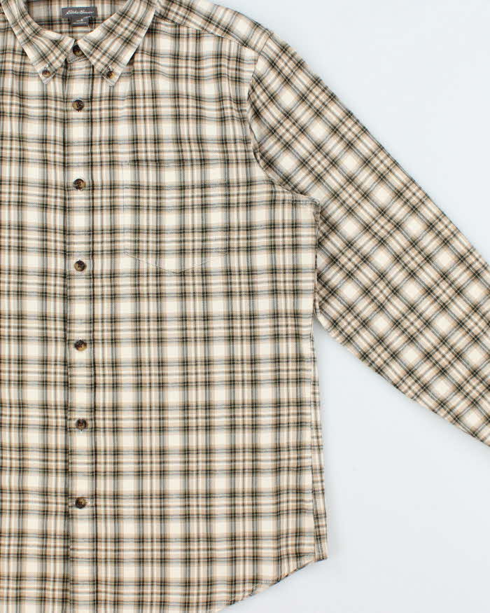 Vintage Eddie Bauer Plaid Relaxed Fit Long Sleeve Flannel Shirt - M