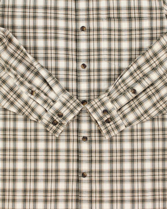 Vintage Eddie Bauer Plaid Relaxed Fit Long Sleeve Flannel Shirt - M