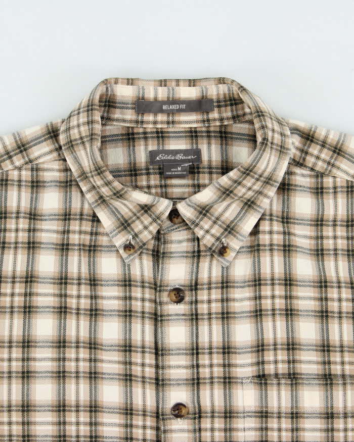 Vintage Eddie Bauer Plaid Relaxed Fit Long Sleeve Flannel Shirt - M