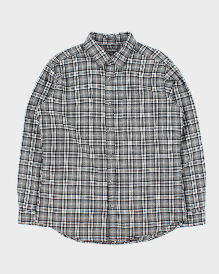 Vintage Eddie Bauer Plaid Relaxed Fit Long Sleeve Flannel Shirt - M