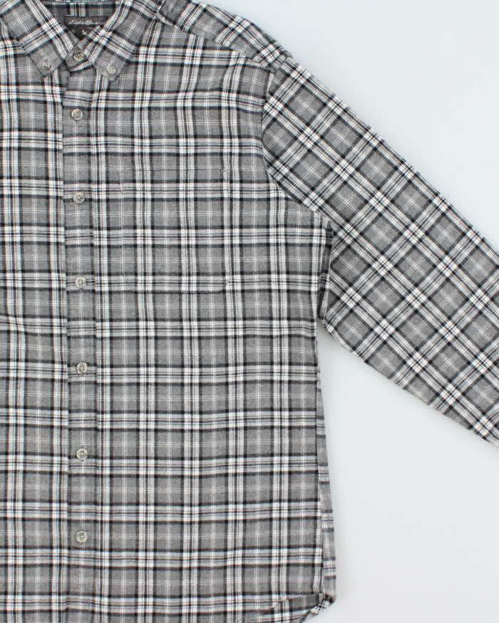 Vintage Eddie Bauer Plaid Relaxed Fit Long Sleeve Flannel Shirt - M