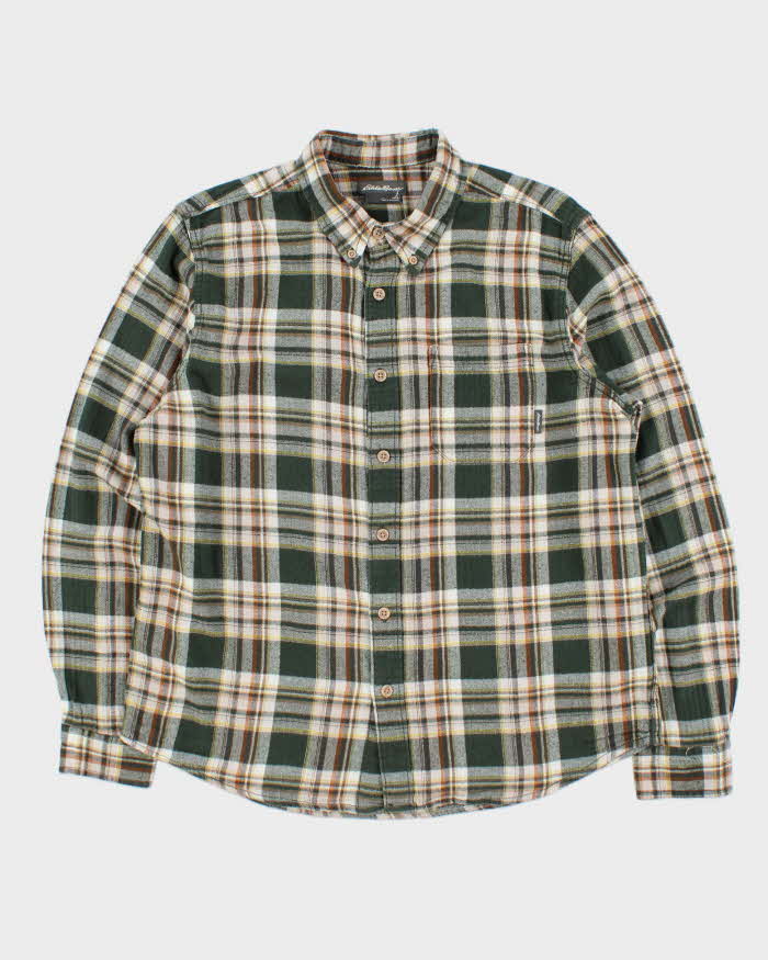 Vintage Eddie Bauer Plaid Long Sleeve Flannel Shirt - L