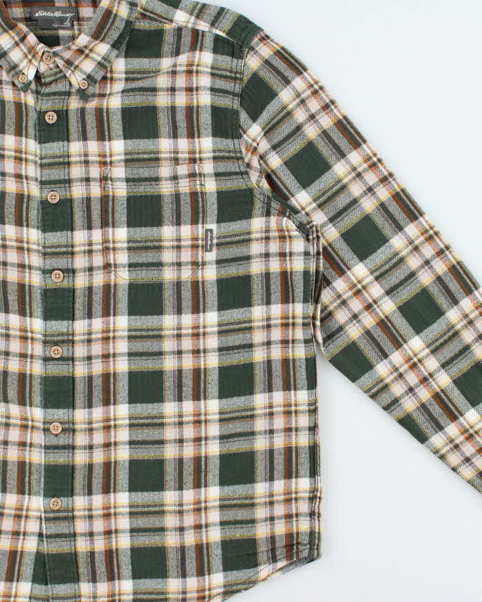 Vintage Eddie Bauer Plaid Long Sleeve Flannel Shirt - L