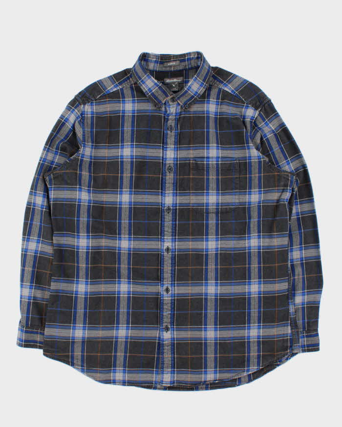 Vintage Eddie Bauer Plaid Relaxed Fit Long Sleeve Flannel Shirt - L