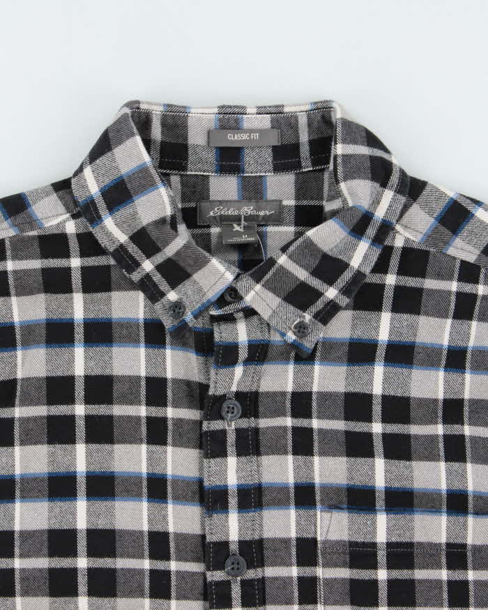Vintage Eddie Bauer Plaid Classic Fit Long Sleeve Flannel Shirt - M