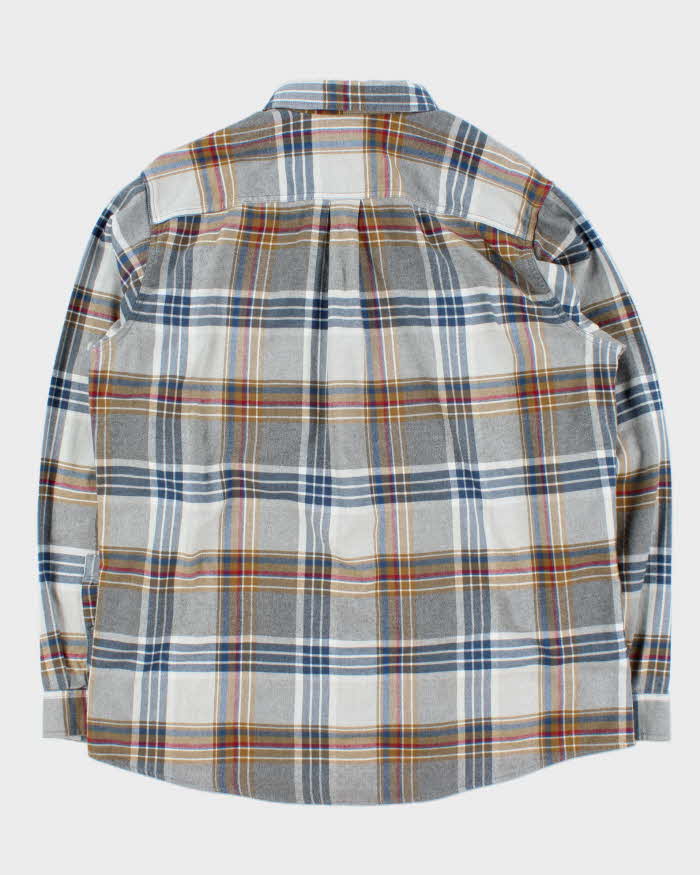Vintage Eddie Bauer Plaid Classic Fit Long Sleeve Flannel Shirt - XL