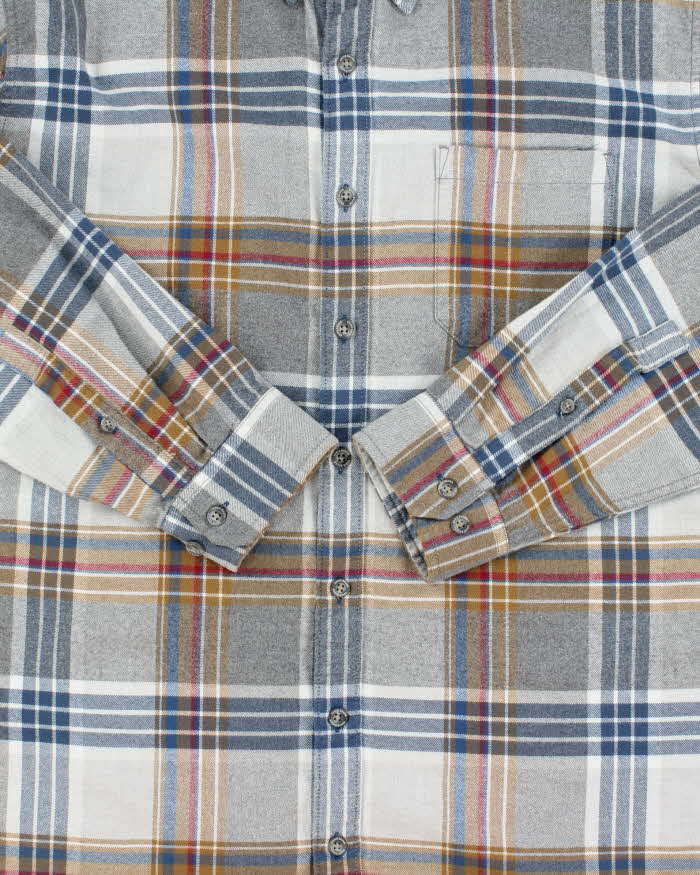 Vintage Eddie Bauer Plaid Classic Fit Long Sleeve Flannel Shirt - XL