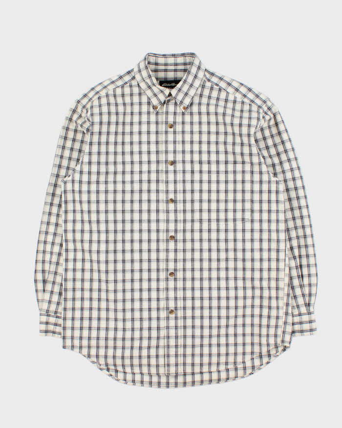 Vintage 00s Eddie Bauer Plaid Long Sleeve Flannel Shirt - S