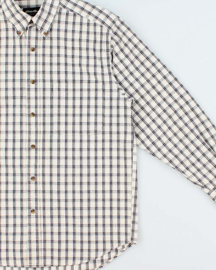Vintage 00s Eddie Bauer Plaid Long Sleeve Flannel Shirt - S