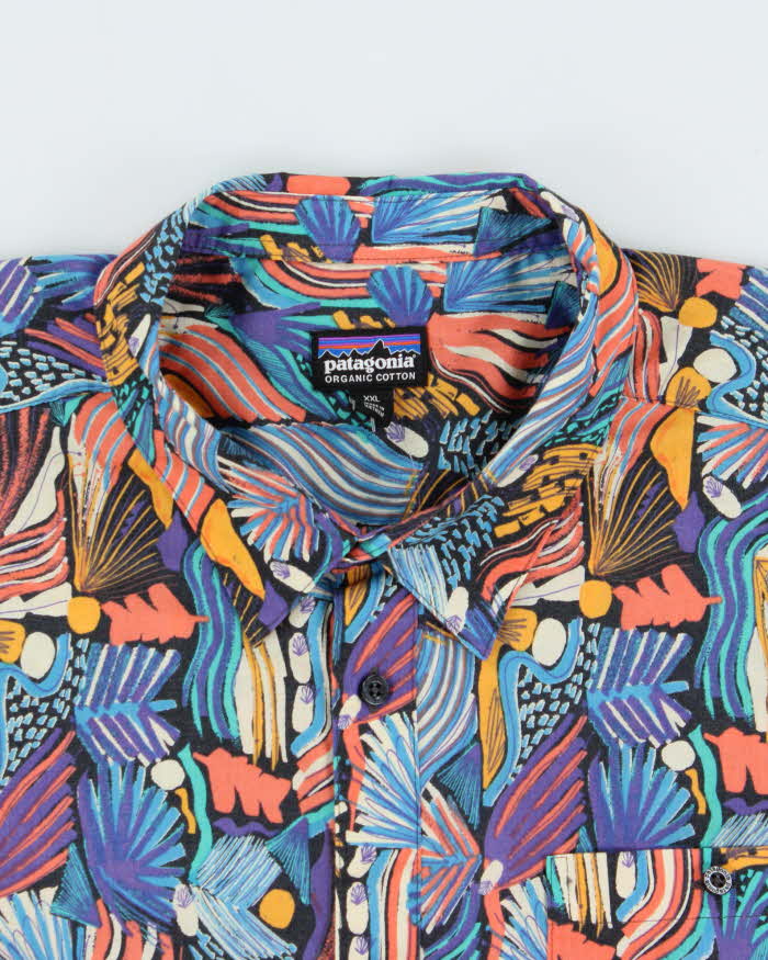Vintage Patagonia Pattern Short Sleeve Shirt - XXL