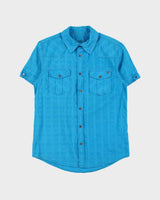 Vintage Y2K 00s Guess Snap Button Short Sleeve Shirt - S