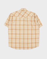 Vintage 1990s Stussy Plaid Snap Button Short Sleeve Shirt - S