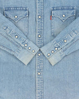 Vintage Y2K 00s Levi's Japanese Denim Snap Button Long Sleeve Western Shirt - L