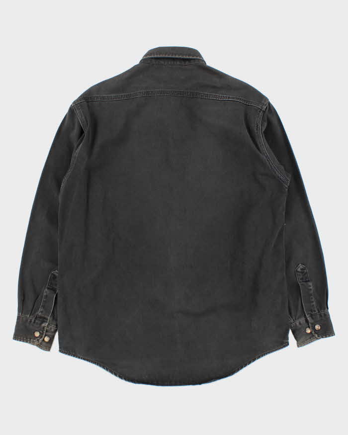 Vintage 1990s Carhartt Long Sleeve Denim Workwear Shirt - M