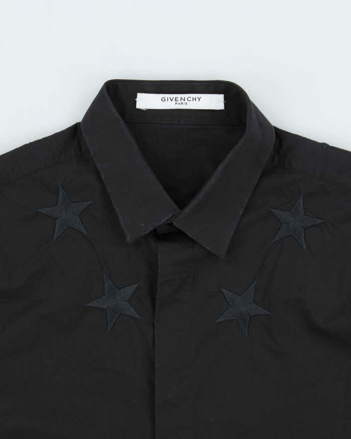 Vintage Givenchy Embroidered Star Contemporary Fit Long Sleeve