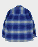 Vintage 1990s Scope Studio Canal Thermo Lined Wool Plaid Long Sleeve Flannel Workwear Shirt - M