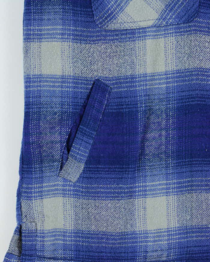 Vintage 1990s Scope Studio Canal Thermo Lined Wool Plaid Long Sleeve Flannel Workwear Shirt - M