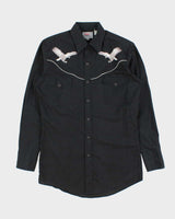Vintage 1990s Ely Cattleman Diamond Western Eagle Snap Button Long Sleeve Shirt - S