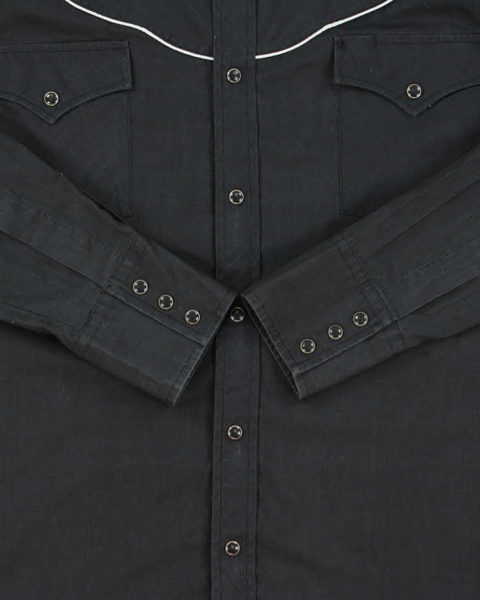 Vintage 1990s Ely Cattleman Diamond Western Eagle Snap Button Long Sleeve Shirt - S