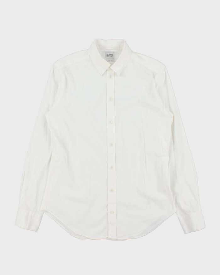 Vintage Armani Collezioni Slim Fit Long Sleeve Dress Shirt - S