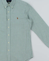 Vintage Ralph Lauren Tattersall Check Long Sleeve Shirt - S