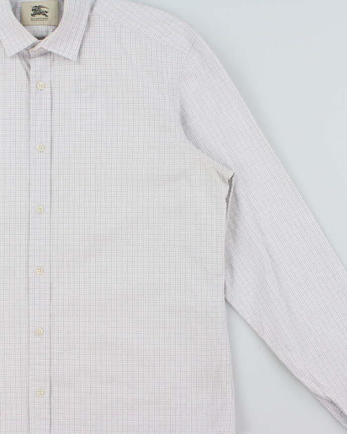 Vintage Y2K 00s Burberry Check Long Sleeve Shirt - L