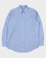 Vintage Y2K 00s Lacoste Striped Regular Fit Long Sleeve Shirt - L