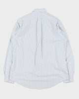 Vintage 1990s Polo Ralph Lauren Striped Oxford Custom Fit Long Sleeve Shirt - L