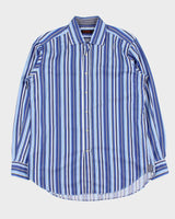Vintage Y2K 00s Etro Striped Long Sleeve Shirt - L