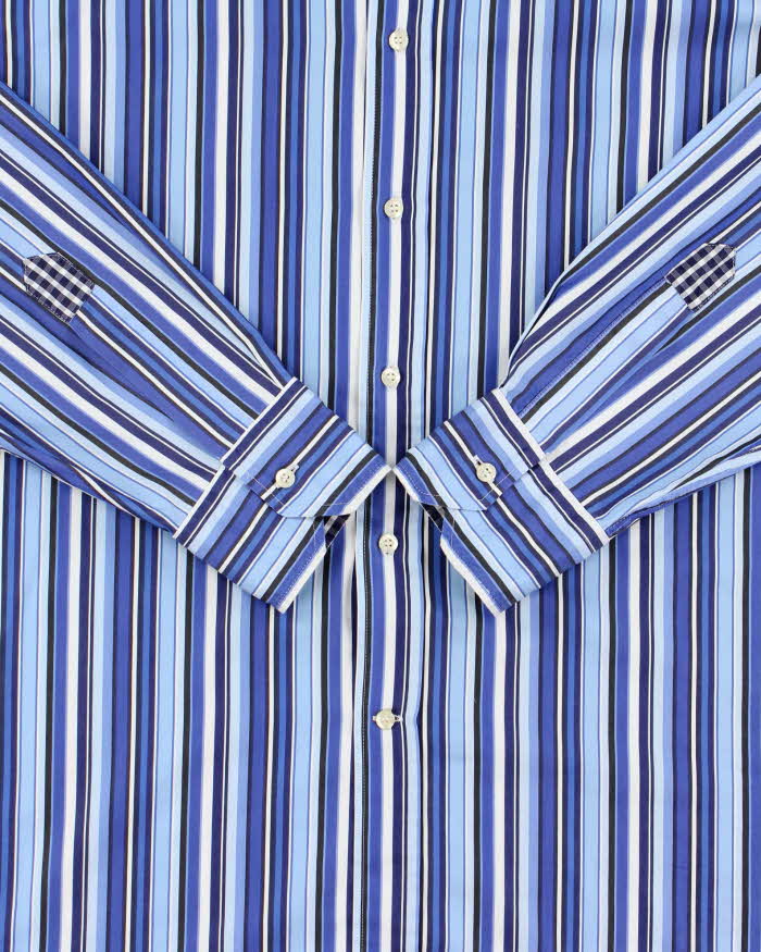 Vintage Y2K 00s Etro Striped Long Sleeve Shirt - L