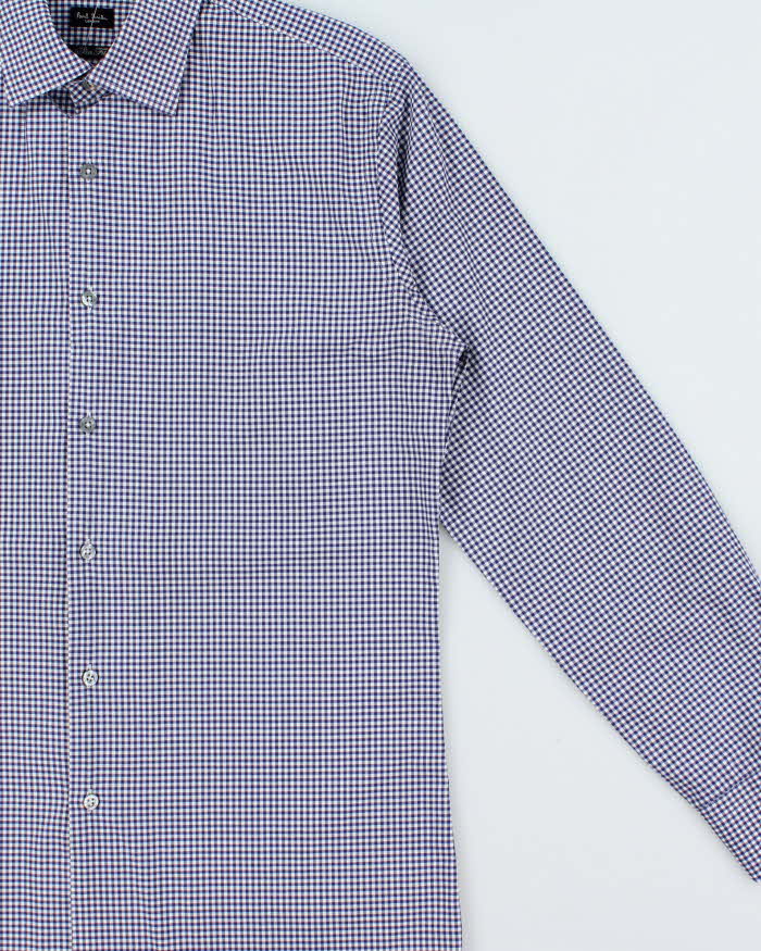 Vintage Y2K 00s Paul Smith Gingham Slim Fit Long Sleeve Shirt - M