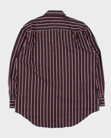Vintage 1990s Balmain Striped Long Sleeve Shirt - L