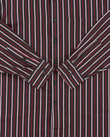 Vintage 1990s Balmain Striped Long Sleeve Shirt - L