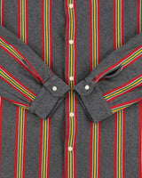 Vintage Y2K 00s Tommy Hilfiger Heavyweight Soft Cotton Striped Long Sleeve Shirt - L