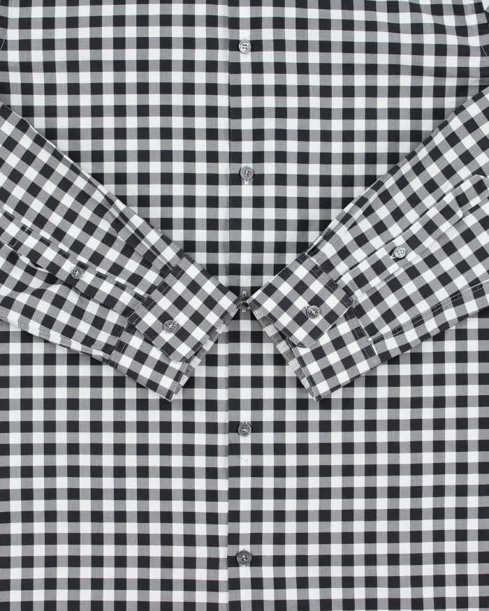 Vintage Y2K 00s Burberry Gingham Check Tailored Fit Long Sleeve Shirt - M