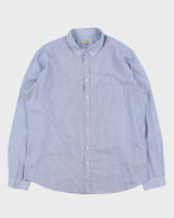 Vintage Y2K 00s Burberry Striped Long Sleeve Shirt - XL