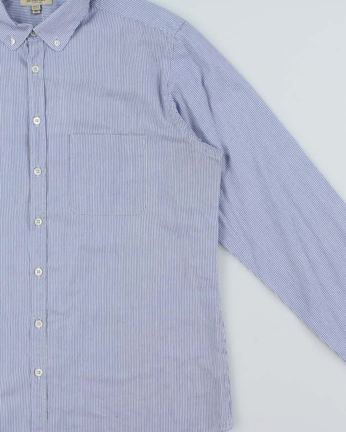 Vintage Y2K 00s Burberry Striped Long Sleeve Shirt - XL