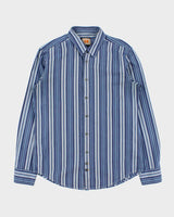 Vintage Y2K 00s Hugo Boss Orange Striped Long Sleeve Shirt - L