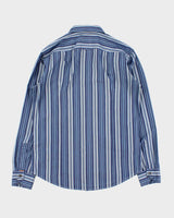 Vintage Y2K 00s Hugo Boss Orange Striped Long Sleeve Shirt - L