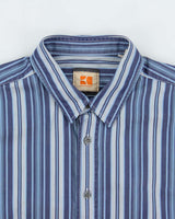 Vintage Y2K 00s Hugo Boss Orange Striped Long Sleeve Shirt - L