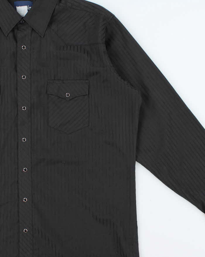 Vintage 1990s Wrangler Striped Snap Button Long Sleeve Western Shirt - XXL