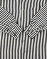 Vintage 1990s Pasha Discotheque Silk Striped Long Sleeve Shirt - M