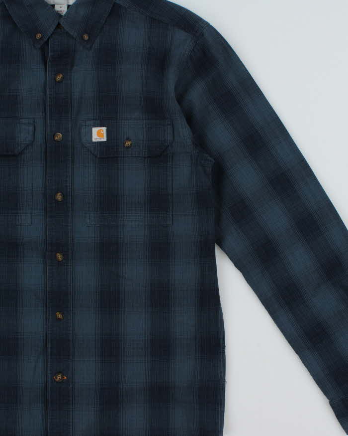 Vintage Carhartt Plaid Relaxed Fit Long Sleeve Workwear Shirt - S