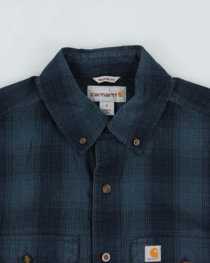 Vintage Carhartt Plaid Relaxed Fit Long Sleeve Workwear Shirt - S