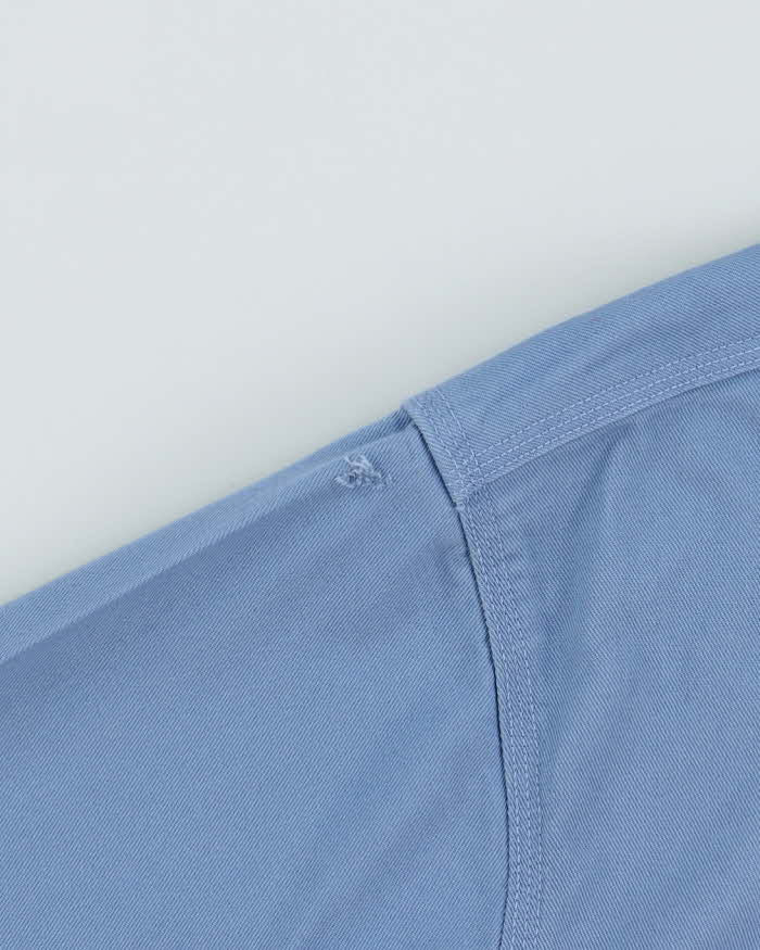 Vintage Carhartt FR Eggshell Blue Long Sleeve Workwear Shirt - L