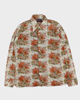 Vintage 1970s Brigade By Arrow Patterned Long Sleeve Shirt - L