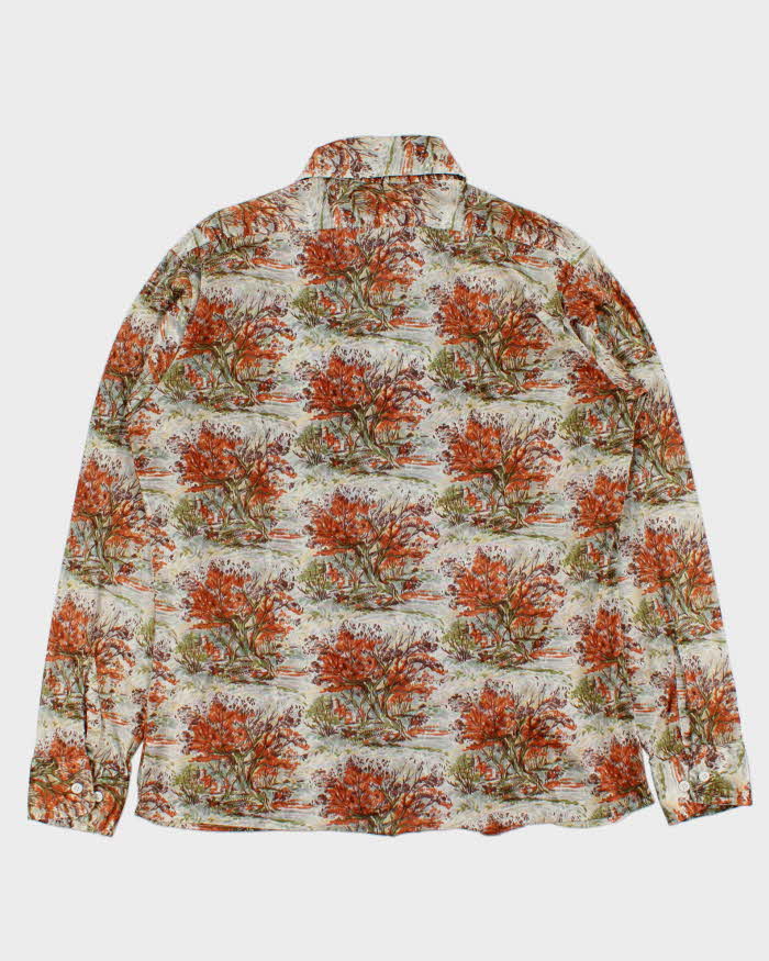 Vintage 1970s Brigade By Arrow Patterned Long Sleeve Shirt - L