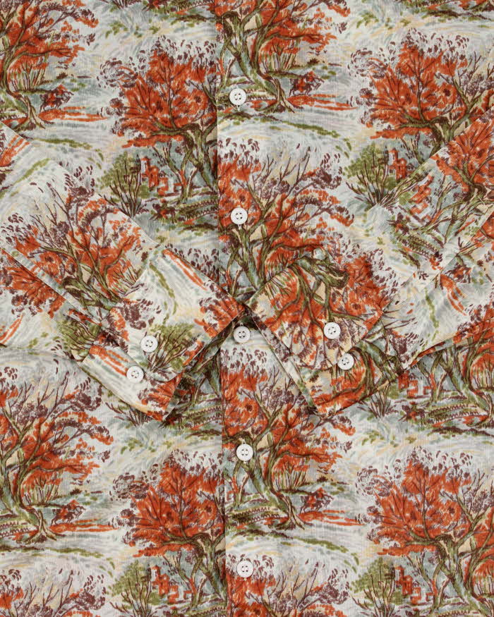 Vintage 1970s Brigade By Arrow Patterned Long Sleeve Shirt - L