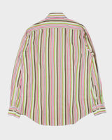 Vintage Y2K 00s Etro Striped Long Sleeve Shirt - L